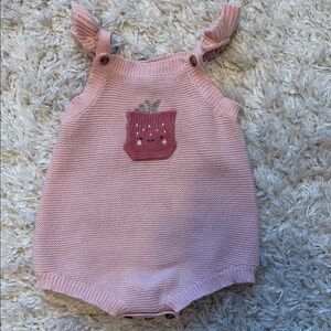 Little Lass Pink Knit Baby Outfit